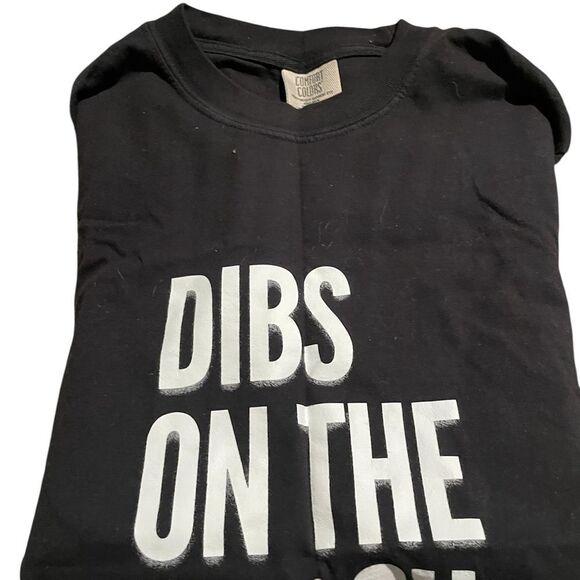 Comfort colors size Black Graphic Tee with White Text size small - Picture 1 of 2